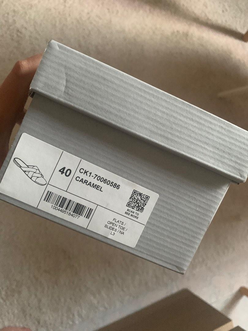 Charles u0026 Keith Woven Slide Sandals - Caramel, Women's Fashion, Footwear,  Flipflops and Slides on Carousell