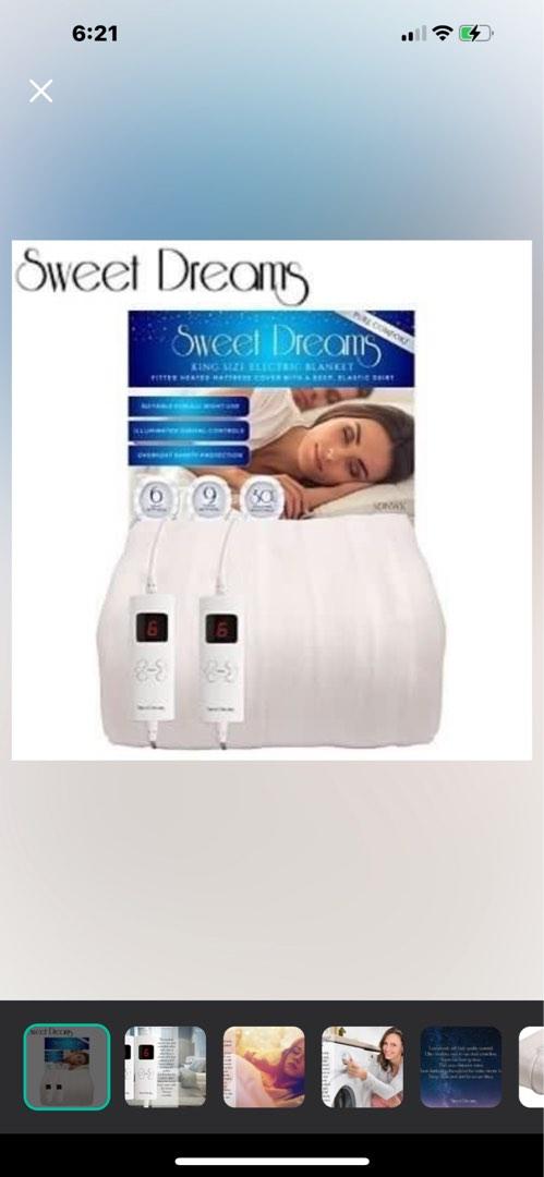 Check out 'Clearance Sale BNIP Sweet Dreams Electric Blanket King Size Bed  with Dual Controls - 152