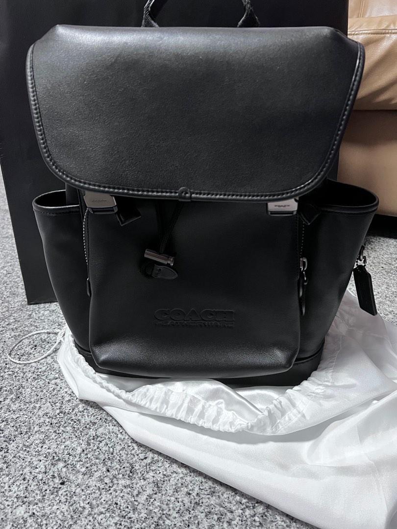 coach league flap backpack