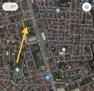 Commercial Lot along Felix Avenue, Cainta - nearby Ortigas, Marikina, Pasig