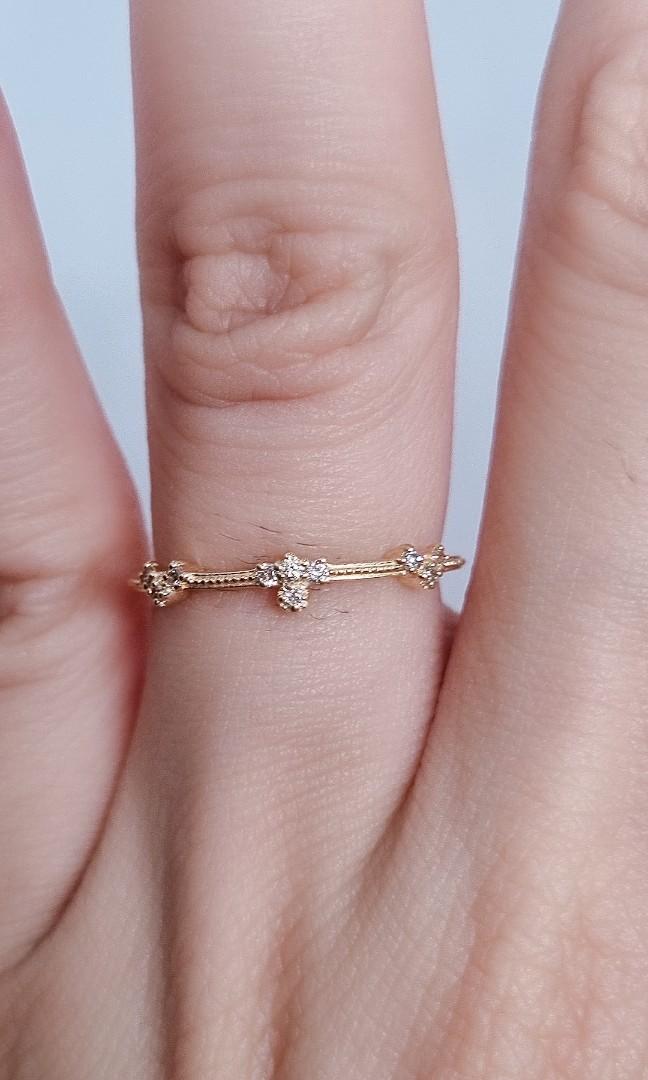 Dainty rose gold ring on sale