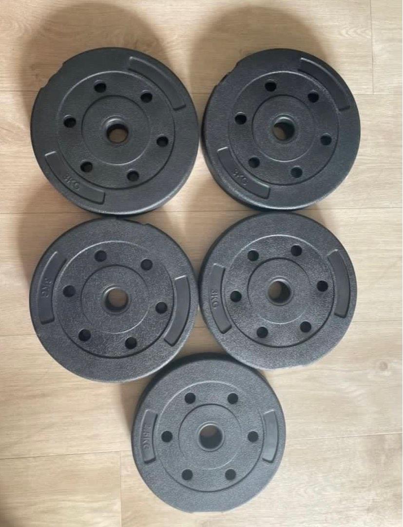 Dumbbells plates, Sports Equipment, Exercise & Fitness, Weights