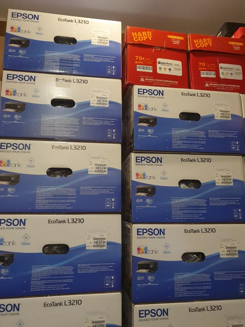 Epson Ecotank L3210 3in1 with 2 Years Shop Warranty, Computers & Tech