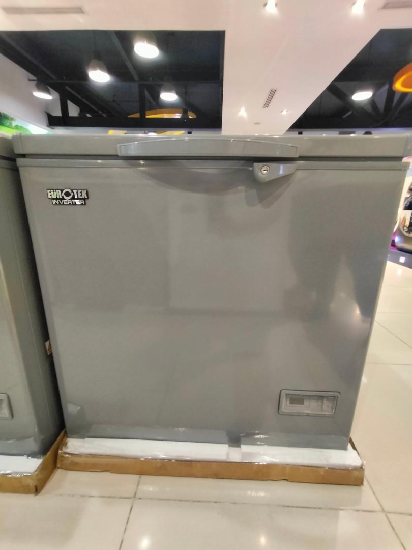 EUROTEK CHEST FREEZER SOLID TOP INVERTER, TV & Home Appliances, Other