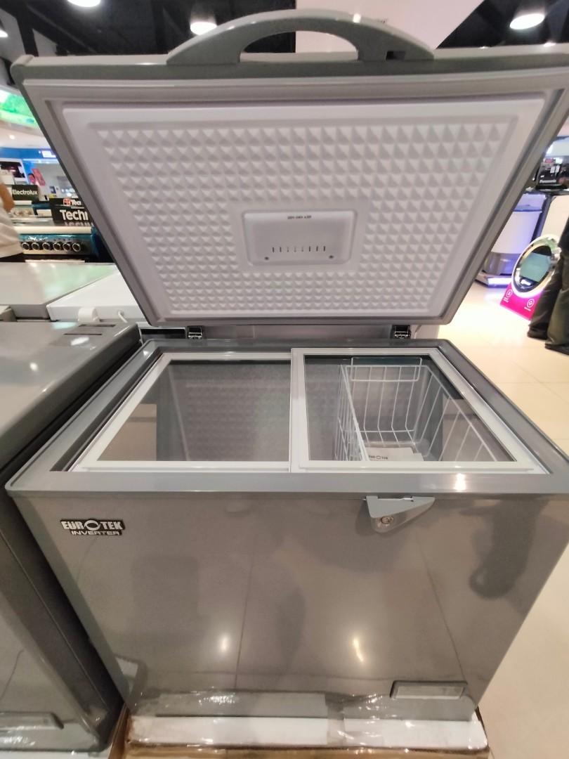 EUROTEK CHEST FREEZER SOLID TOP INVERTER, TV & Home Appliances, Other