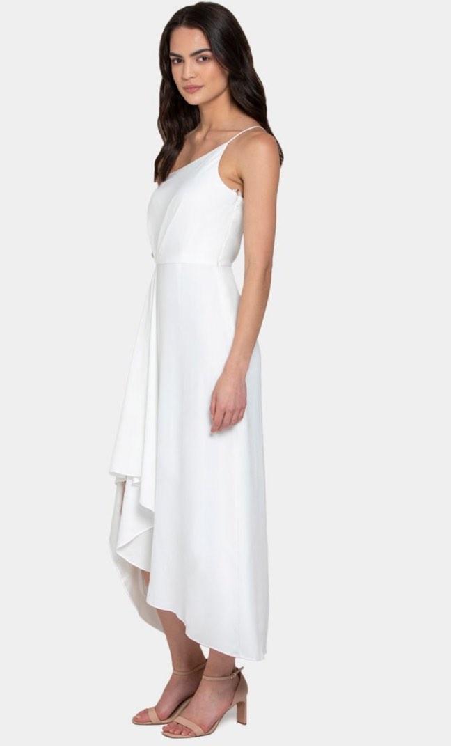 FOREVER NEW Danielle Strappy Ruffle Maxi Gown IVORY Women s