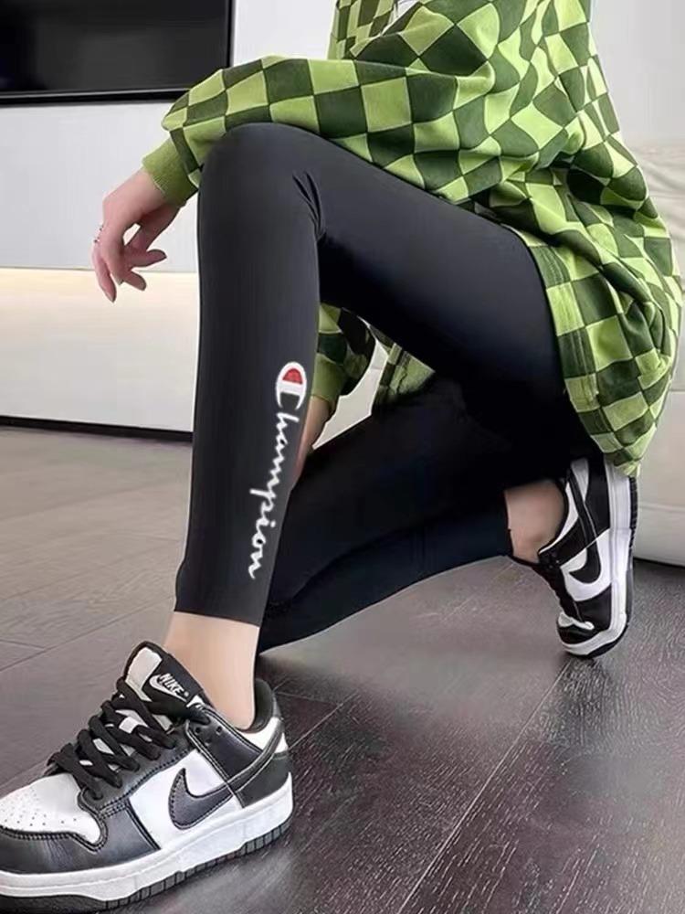 Free shipping】Champion shark pants women's new leggings outer