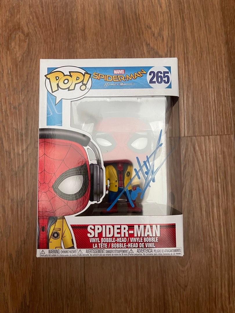 Funko Pop Spiderman Spider man Signed Autographed by Tom Holland, Hobbies &  Toys, Memorabilia & Collectibles, Vintage Collectibles on Carousell
