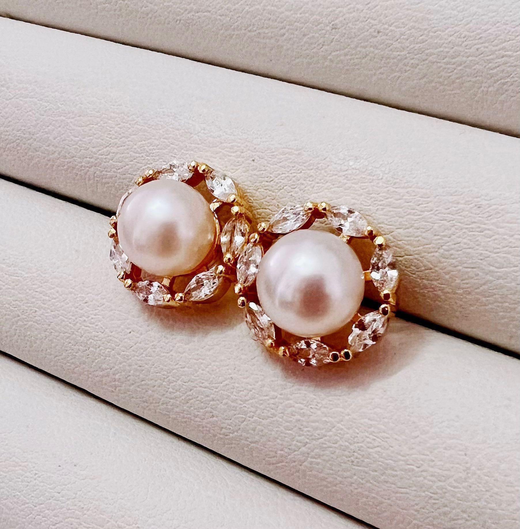 Real pearl clearance earrings stud