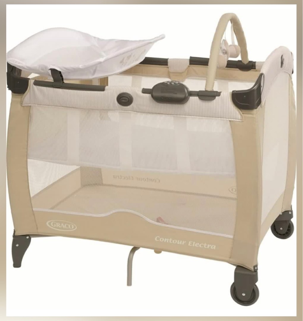 GRACO foldable travelling playpen crib cot, Babies & Kids, Baby Nursery