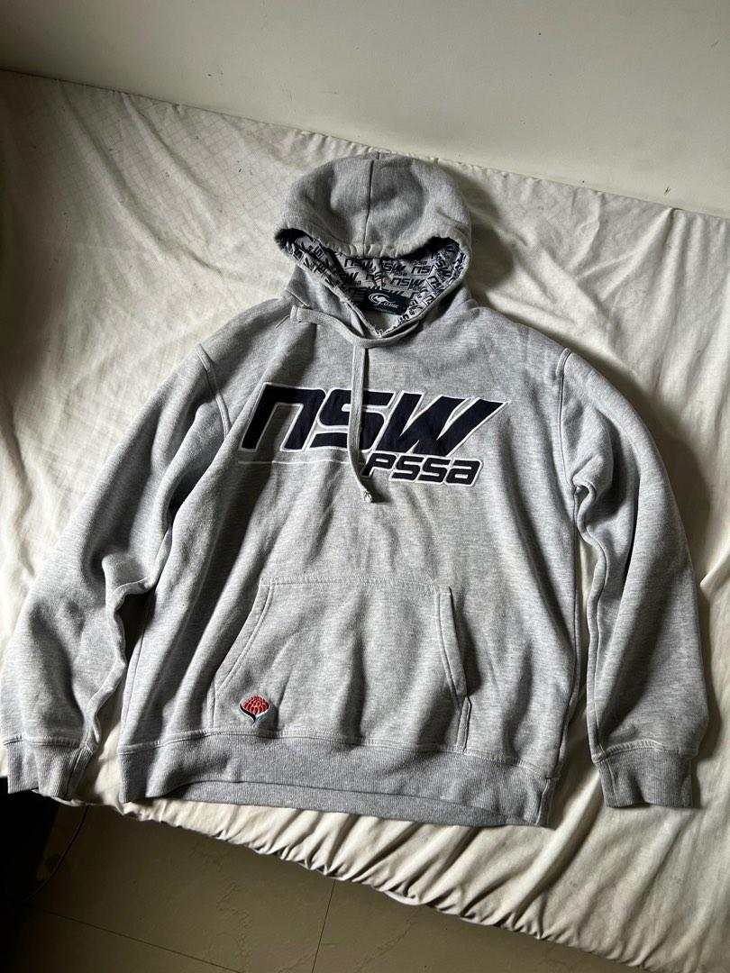 Gray hoodie (Category: Coats, Jackets and Outerwear) located in Rizal, Mindoro Occidental. Submitted by pingket (Listing ID 1182354401, Image 1). Description: Rfs: Decluttering - has stains but can be removed by washing Sleeve length: 22 Length: 25.