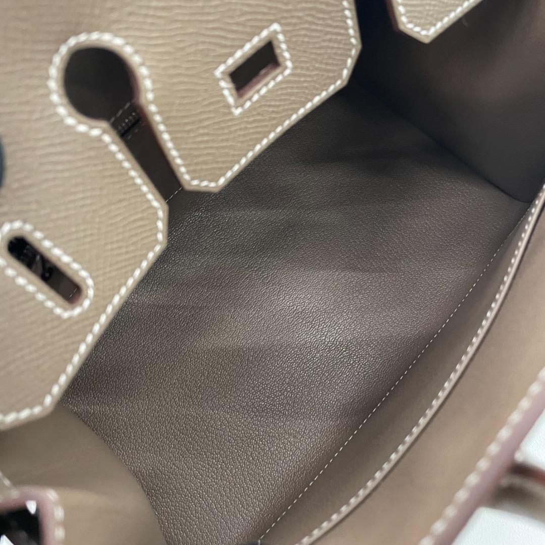 Hermès Birkin 25 cm Handbag in Etoupe Epsom Leather