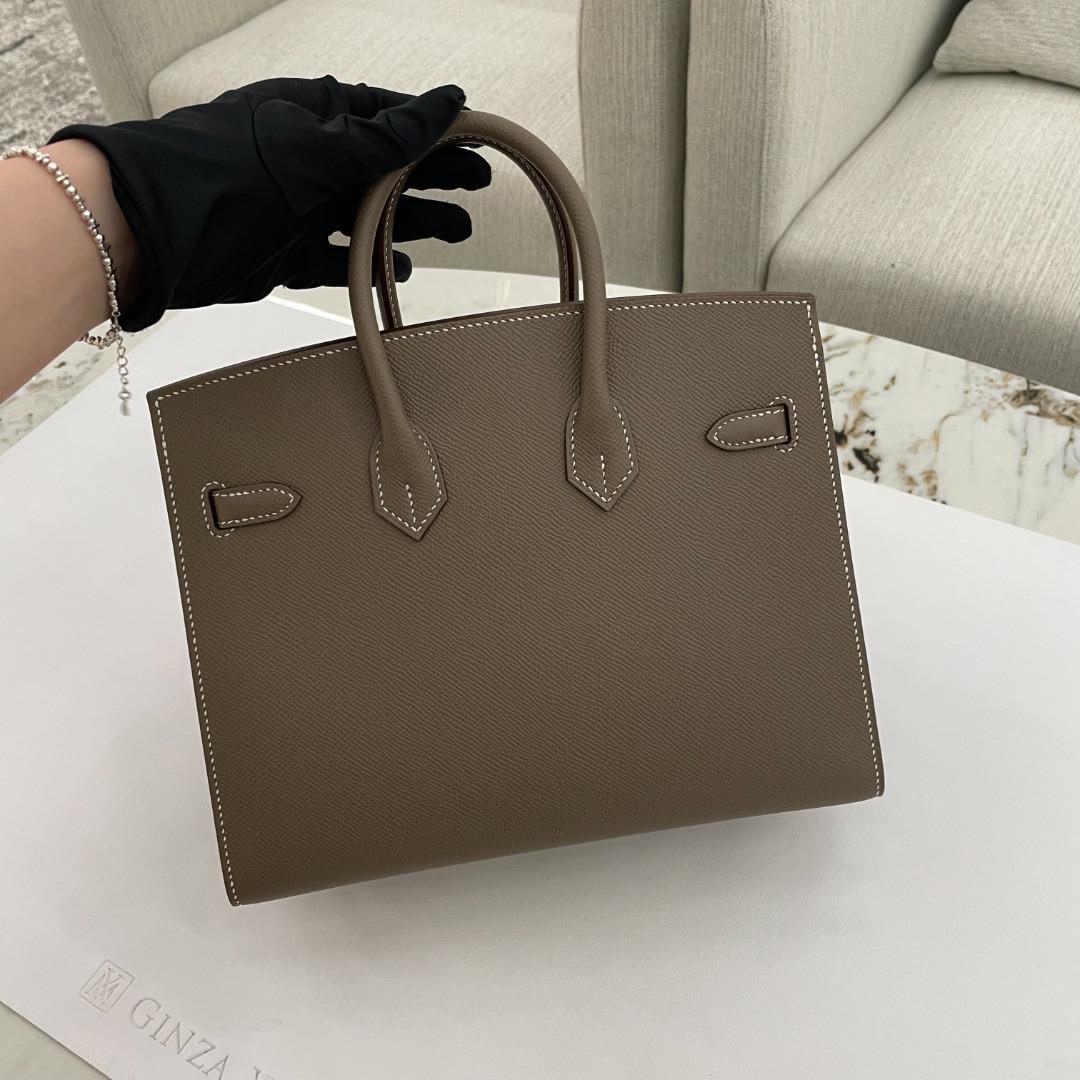 Hermès Birkin 25 cm Handbag in Etoupe Epsom Leather