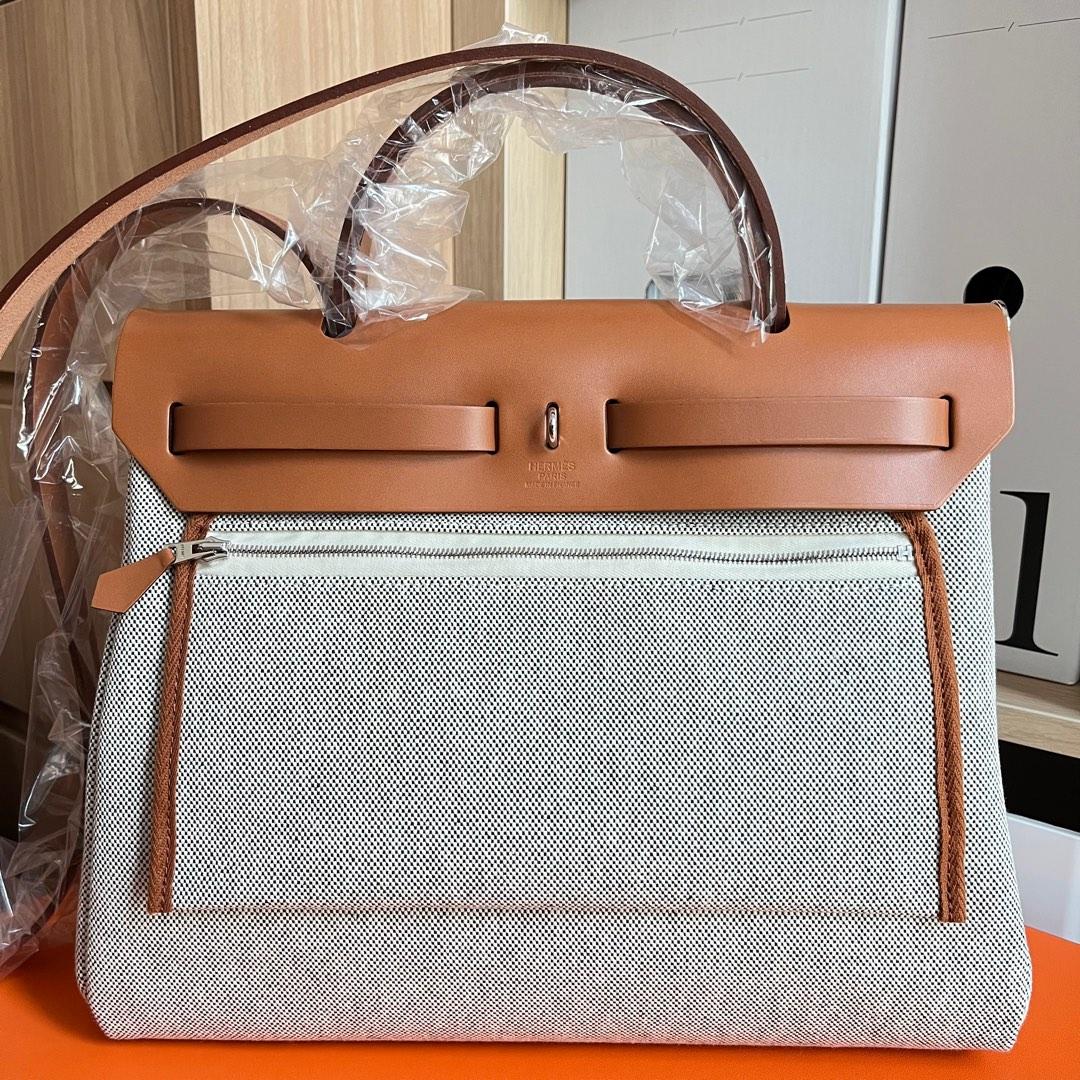 Hermes- new Herbag size 31 with scarf Brides Gala