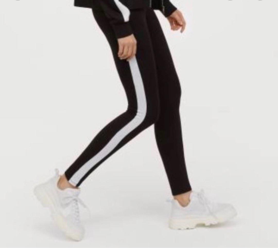 H&m side cheap stripe leggings