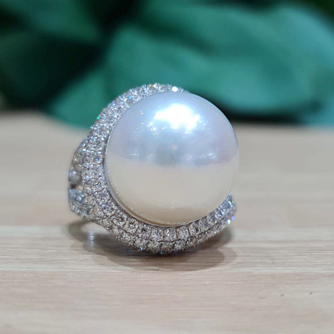 ❌SOLD❌ HUMONGOUS south sea pearl ring, Women's Fashion, Jewelry