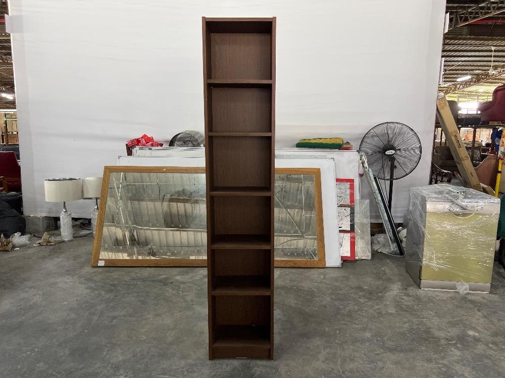 IKEA BILLY Wooden Thin 6Tier Bookshelf Brown Colour / IKEA BILLY Kayu