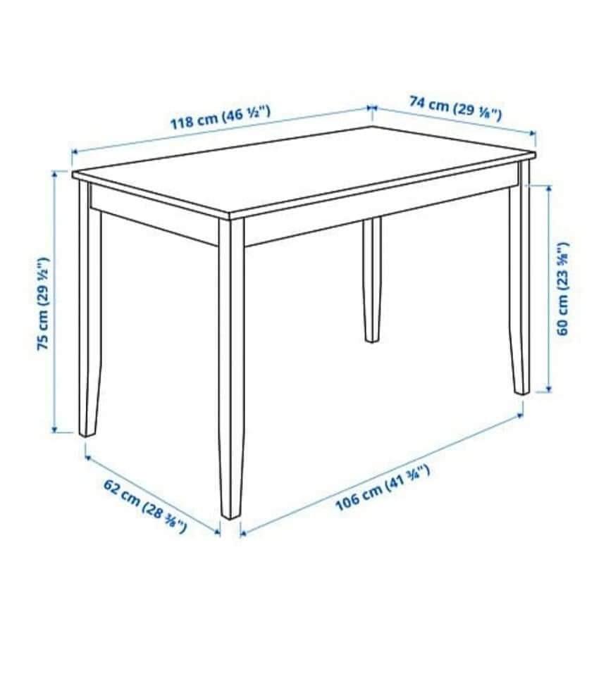 Ikea Dining Table Lerhamn / Meja Makan Lerhamn (New), Furniture & Home