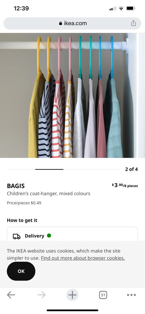 Ikea kids hangers, Babies & Kids, Baby Nursery & Kids Furniture, Kids