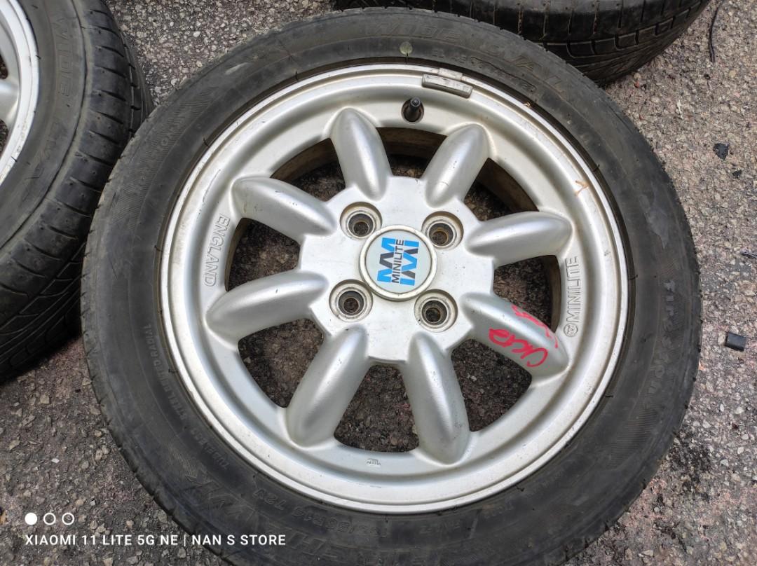 JDM rim daihatsu minilite r14 pcd 4x100 siap tayar, Auto Accessories on ...