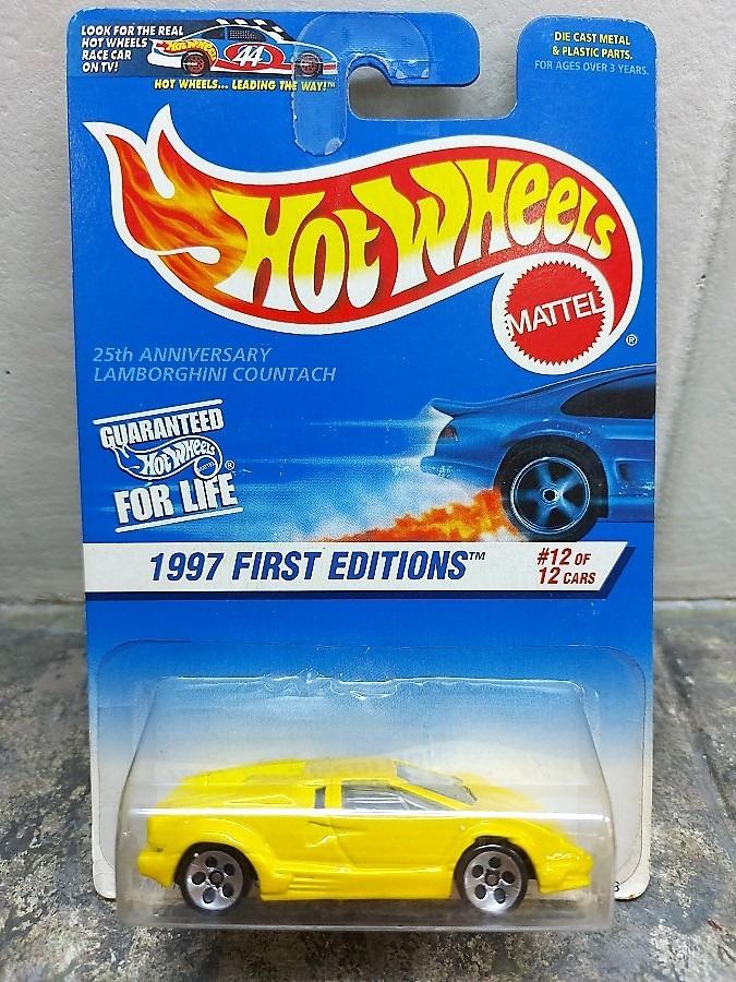 LAMBORGHINI COUNTACH - Hot Wheels 1997 First Editions Series (Category: Vehicle & Diecast Models) located in Quezon City. Submitted by charliebrown_olx (Listing ID 1182447517, Image 1). Description: LAMBORHINI COUNTACH Classification: New, Factory Sealed Condition: Mint on Near Mint Card TERMS & CONDITIONS: 1. C.O.D. Can meet buyers at - Del Monte Ave, Q.C. - Mla Memorial Park Sucat - Sundays 10am-11am 2. Shipping c/o buyer. 3. Prices are Final. 