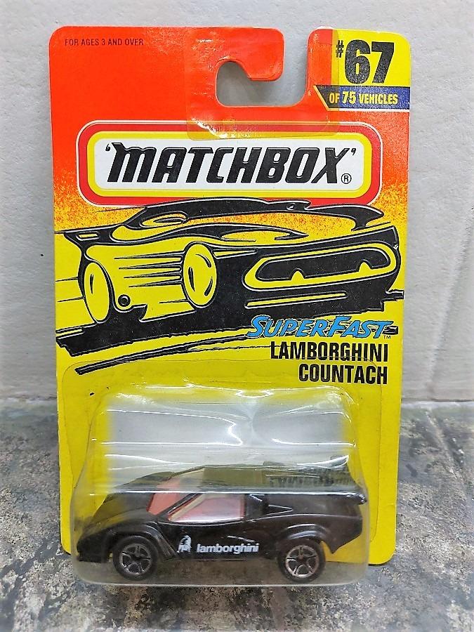 LAMBORGHINI COUNTACH - Matchbox 1996 Superfast Series #67 (Category: Vehicle & Diecast Models) located in Quezon City. Submitted by charliebrown_olx (Listing ID 1182453098, Image 3). Description: LAMBORGHINI COUNTACH Classification: New, Factory Sealed Condition: Mint on Near Mint Card Price: P200.00/Red, P170.00/Black (Dented Blister) TERMS & CONDITIONS: 1. C.O.D. Can meet buyers at - Del Monte Ave, Q.C. - Mla Memorial Park Sucat - Sundays 10am-