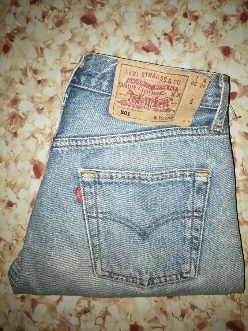 LEVIS 501 FIVE O ONE MADE IN POLAND ORIGINAL STAMP BUTTON 273 W30 L40,  Men's Fashion, Bottoms, Jeans on Carousell