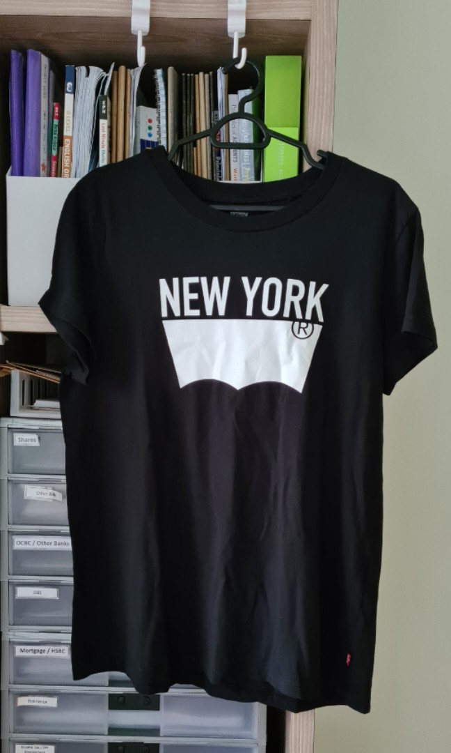 Levi's New York Black Tee, Women's Fashion, Tops, Other Tops on Carousell