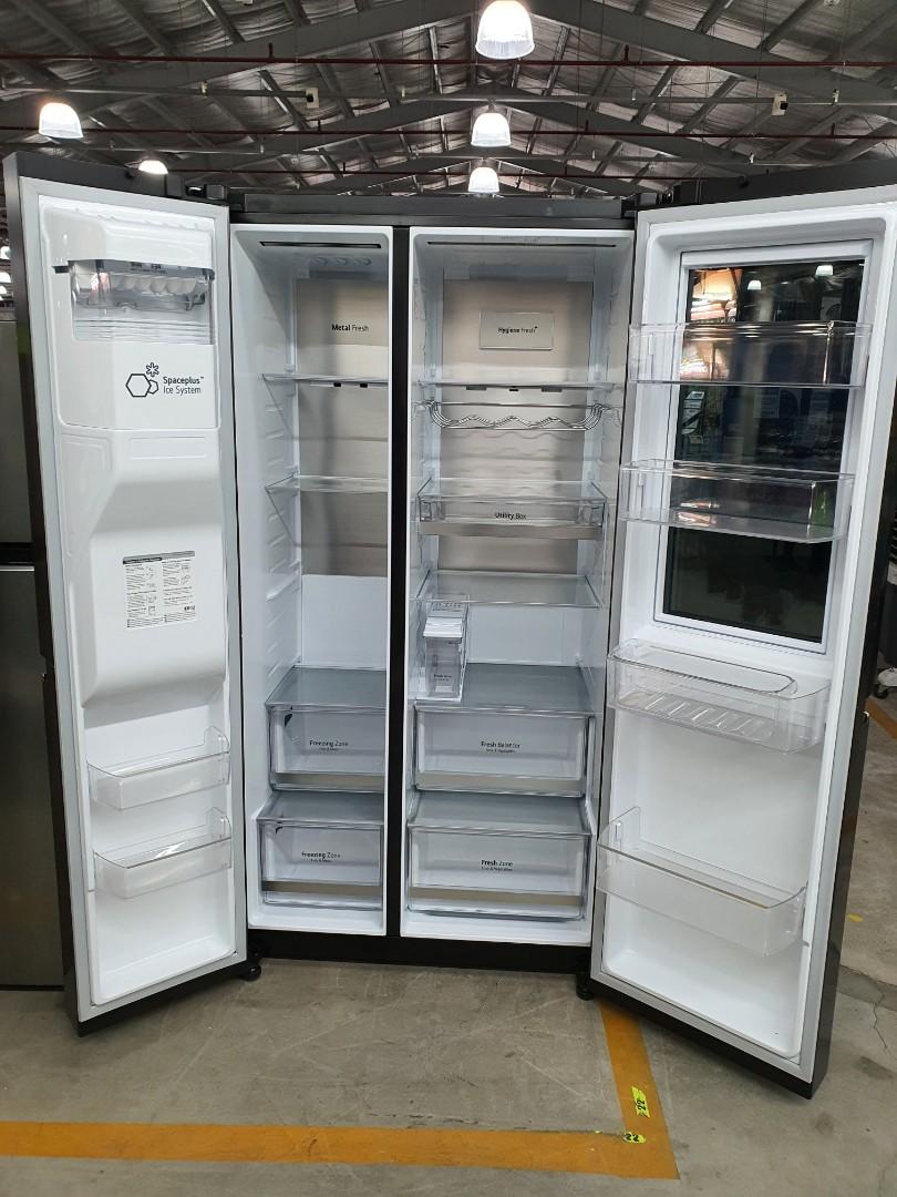 LG side by side refrigerator inverter as is, TV & Home Appliances