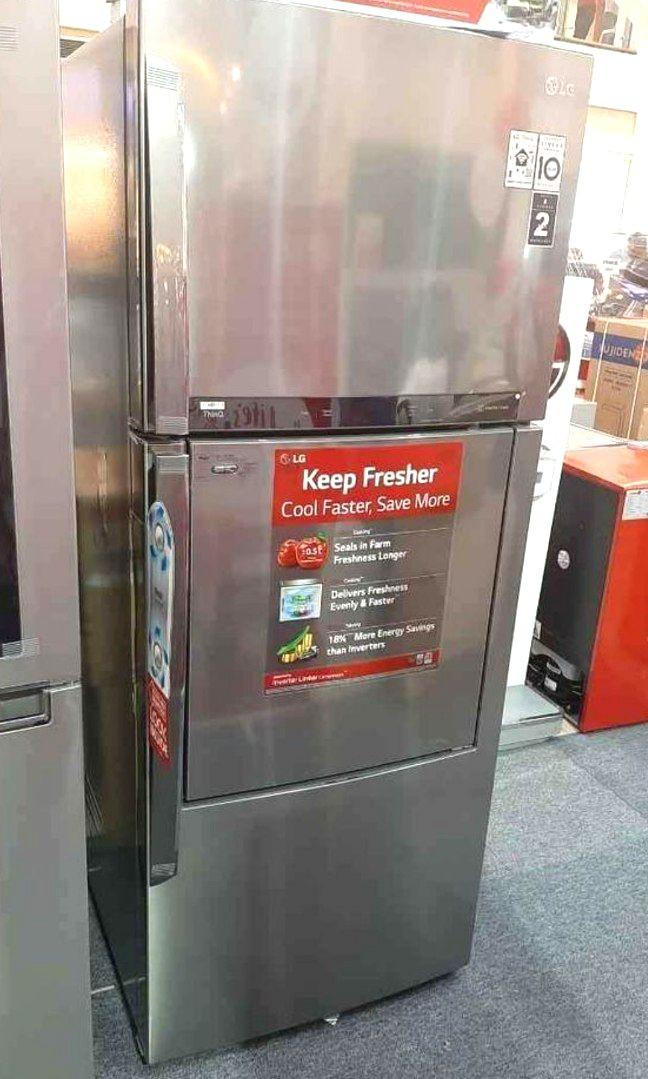 LG TWO DOOR TOP FREEZER WITH SMART WIFI REFRIGERATOR INVERTER, TV