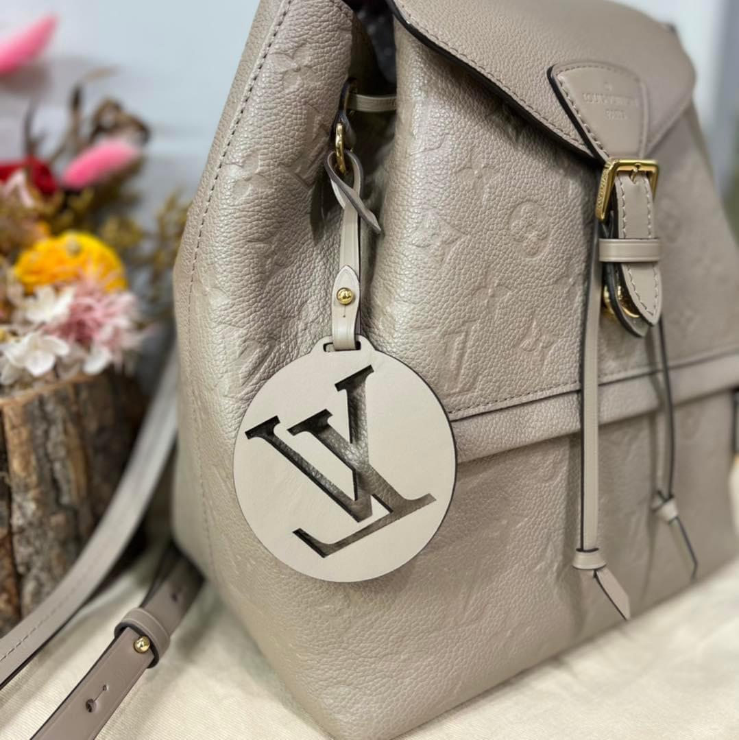 Louis Vuitton Montsouris Backpack PM, White Empreinte Leather, Preowned no  Dustbag WA001