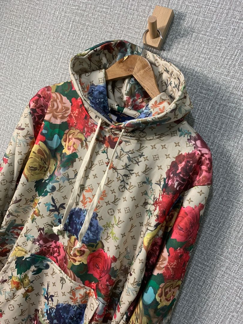LV Flower Graphic Jacquard Hoodie  ReadytoWear 1AAGNX  LOUIS VUITTON