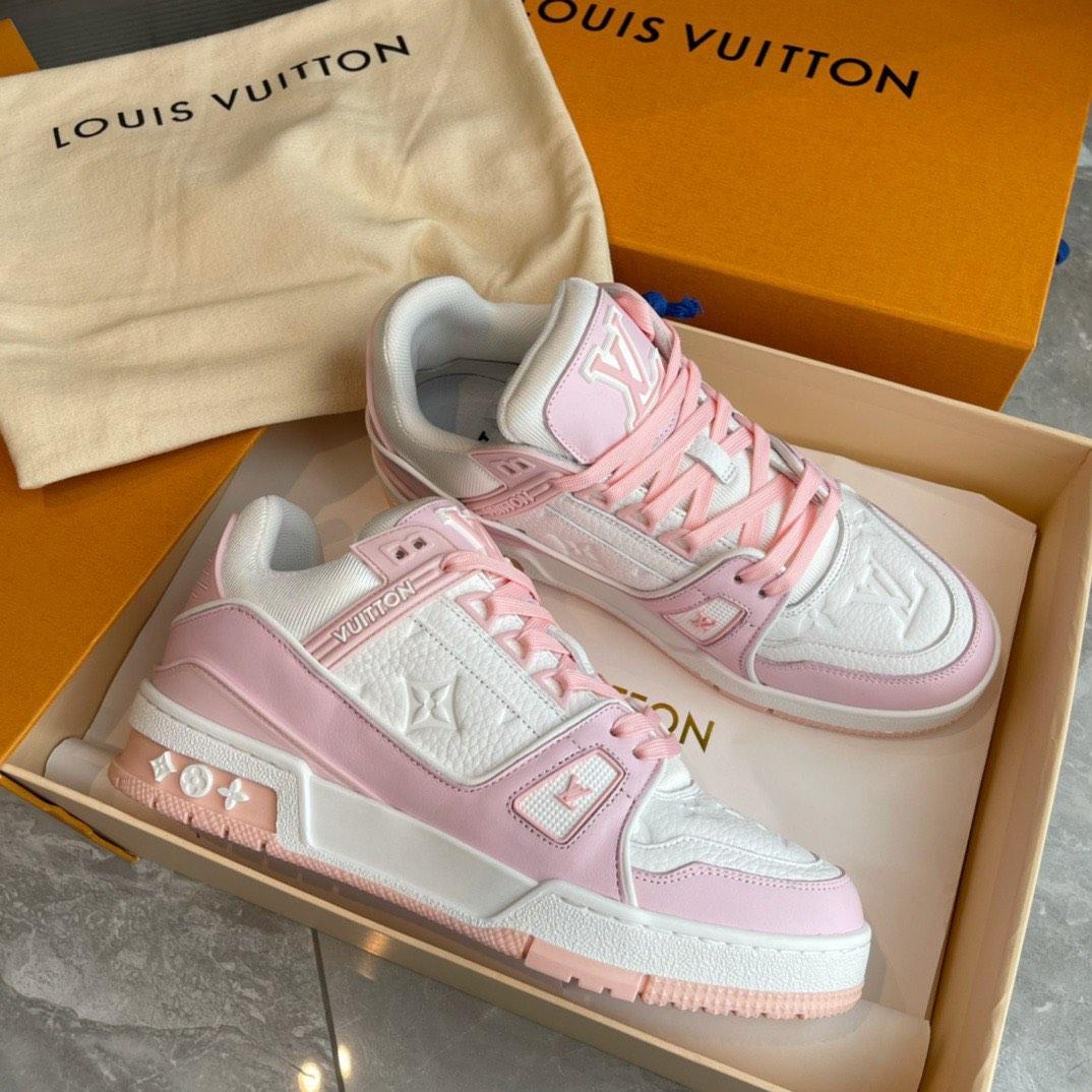 Louis Vuitton TRAINER sneakers pink, Women's Fashion, Footwear, Sneakers on  Carousell