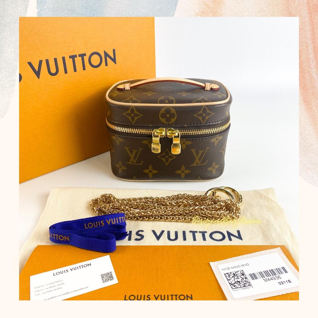 Authentic LV Nice Nano, Women's Fashion, Bags & Wallets, Purses & Pouches  on Carousell
