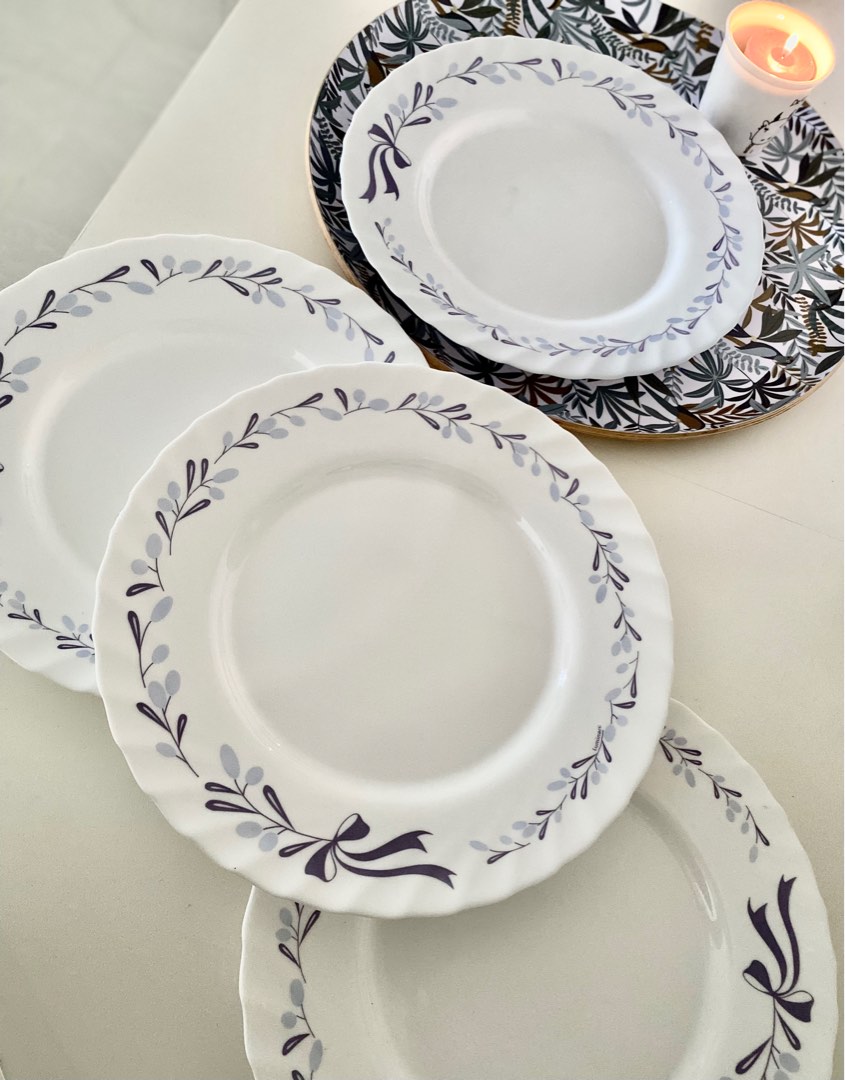 4 Luminarc plates, Furniture & Home Living, Kitchenware & Tableware