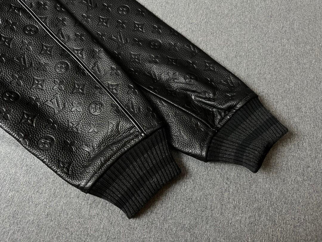 Shop Louis Vuitton 2022 SS Unisex Street Style Bi-color Leather Logo Jackets  (HML81EIZ3900) by SkyNS