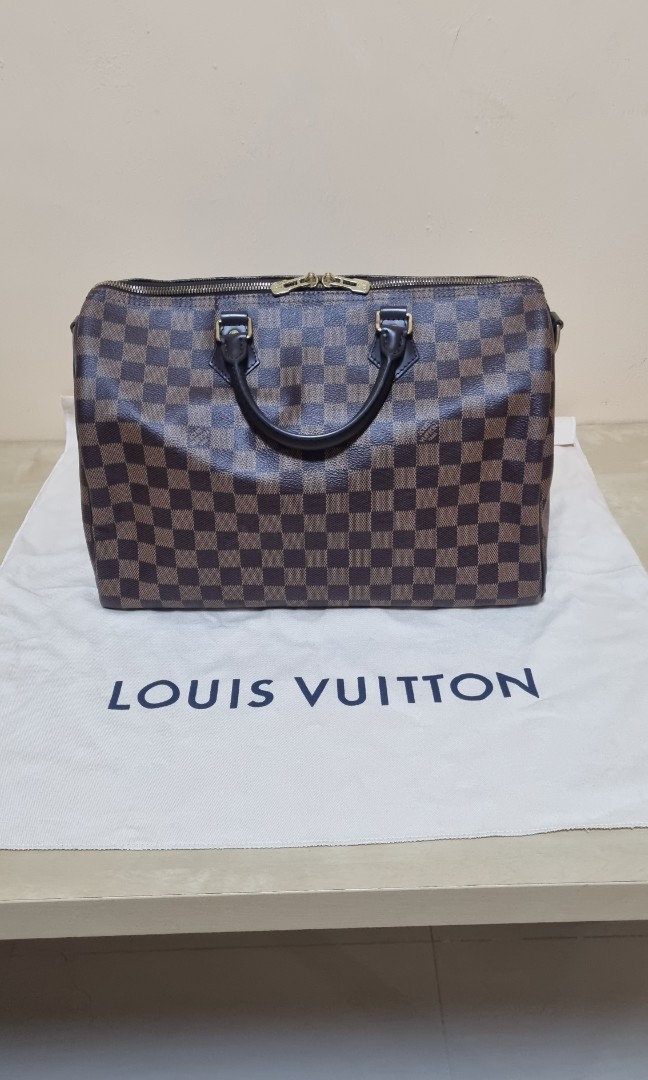 Louis Vuitton Speedy Bandouliere 35 Damier Ebene 2012, Luxury, Bags &  Wallets on Carousell