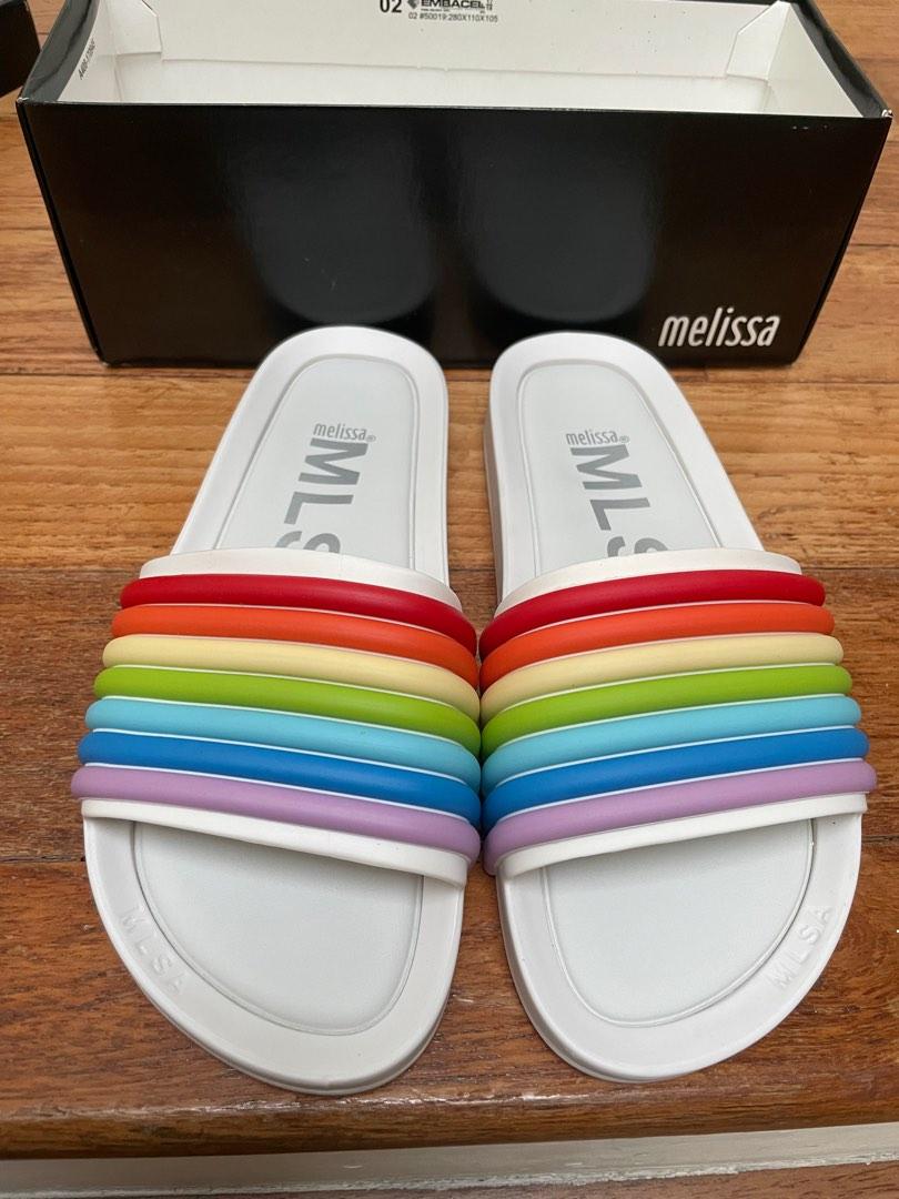 Melissa rainbow outlet beach slide