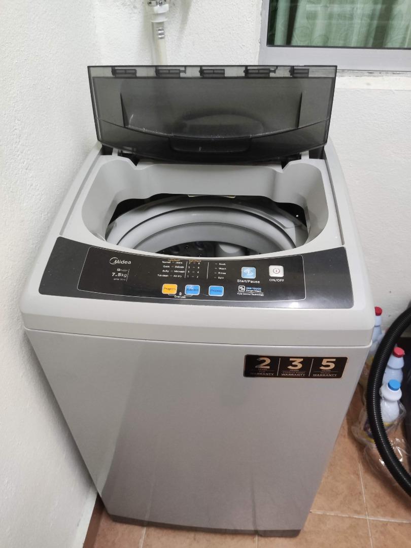 Midea Washing Machine 7.5kg, TV & Home Appliances, Washing Machines and