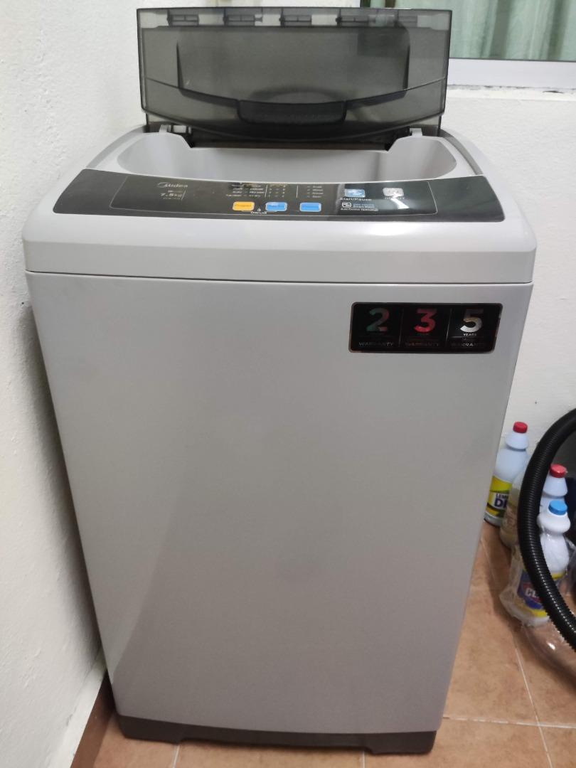 Midea Washing Machine 7.5kg, TV & Home Appliances, Washing Machines and