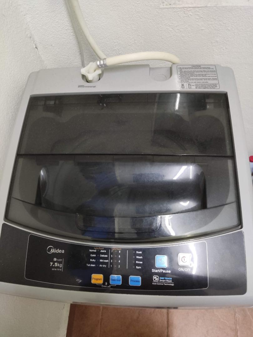 Midea Washing Machine 7.5kg, TV & Home Appliances, Washing Machines and