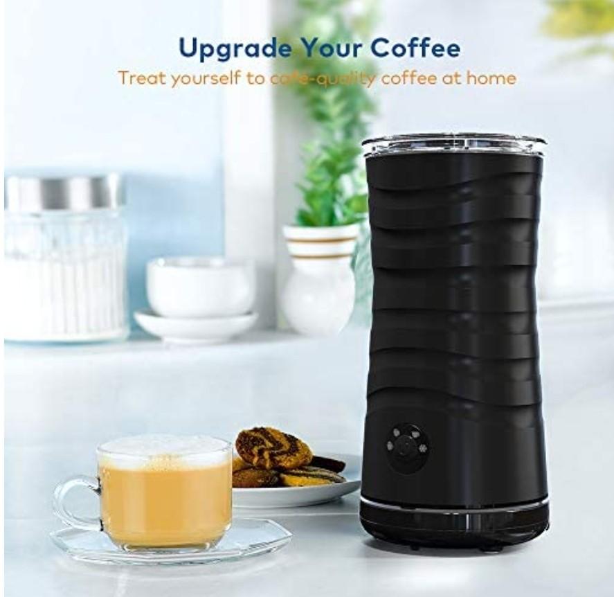 Milk Frother , Miroco Electric Milk Steamer Soft Foam Maker for Hot and