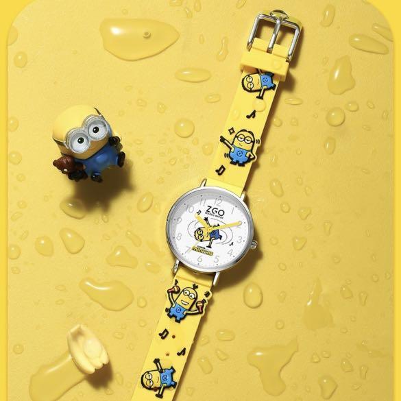 Minions Watch Despicable Me Watch 3D Graffiti Silicone Band Strap Unisex Kids Watch Children