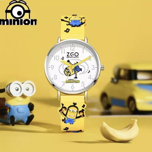 Minions Watch Despicable Me Watch 3D Graffiti Silicone Band Strap Unisex Kids Watch Children