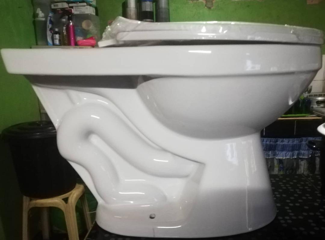 MJ Toilet Bowl with Flush, Furniture & Home Living, Bathroom & Kitchen
