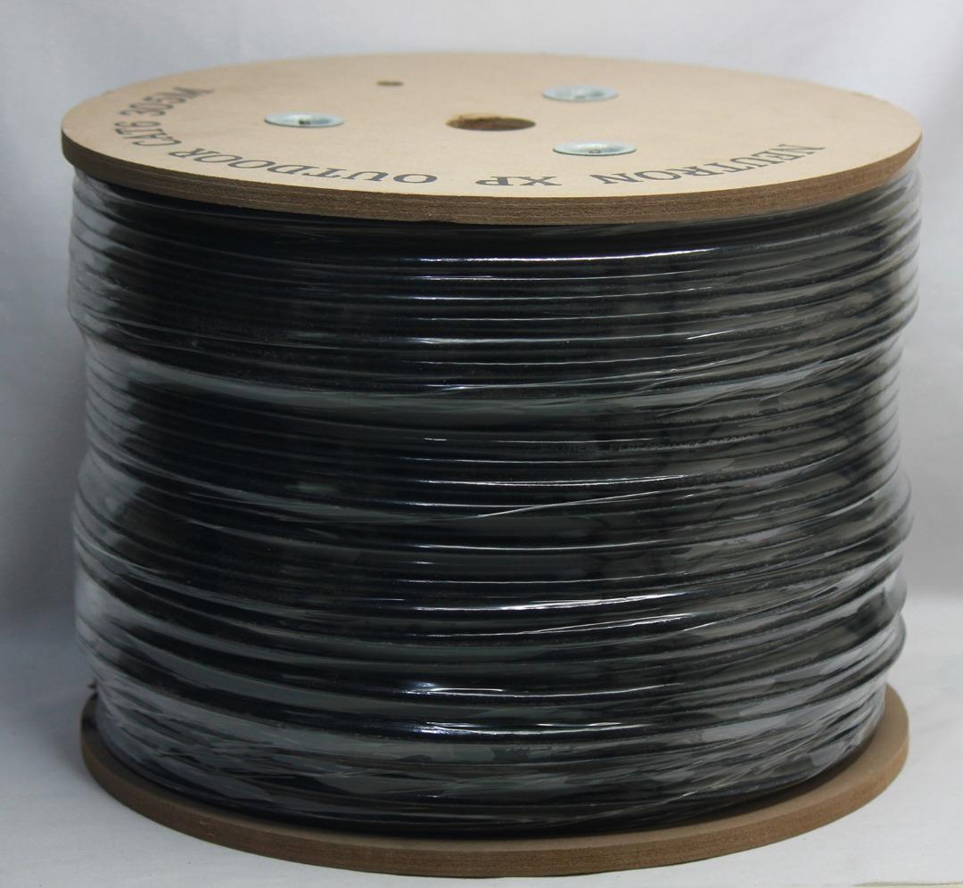 NEUTRON XP OUTDOOR CAT6 (305meter/1ROLL), UTP CABLE WATERPROOF, SOLID CCA 23 AWG, BLACK