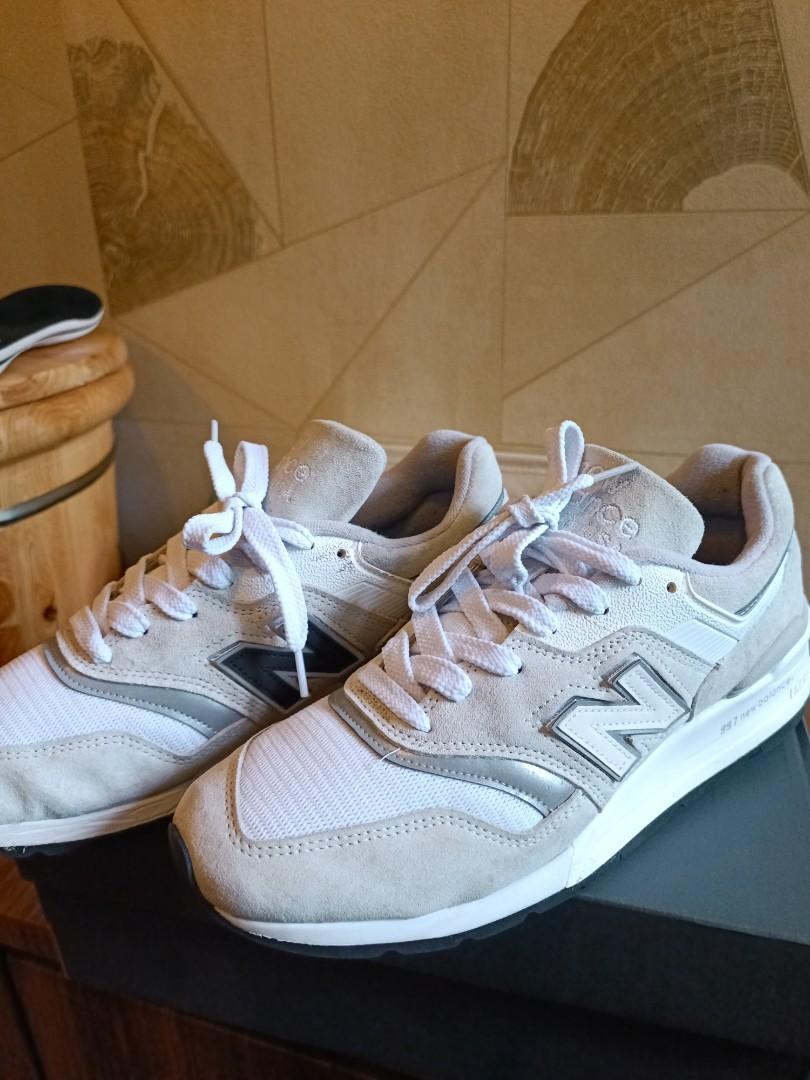 New balance 997 detachable logos light grey Clearance
