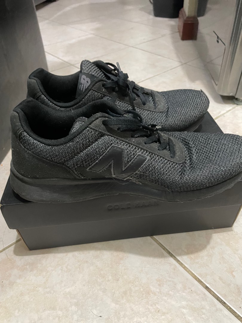 new balance black rubber shoes, Men's Fashion, Footwear, Sneakers on