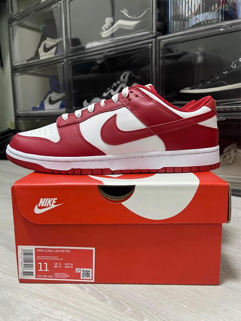 Nike Dunk Low USC 南加州大學 US11 / 29cm Gym Red 白紅配色 DD1391-602