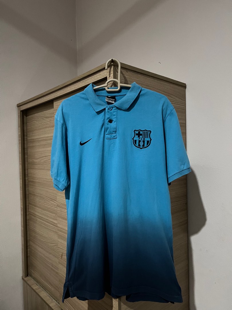 Nike x Barcelona tshirt colar, Men's Fashion, Tops & Sets, Tshirts